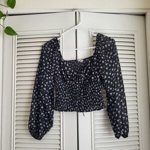 Love Tree - Floral Puff Sleeve Blouse
